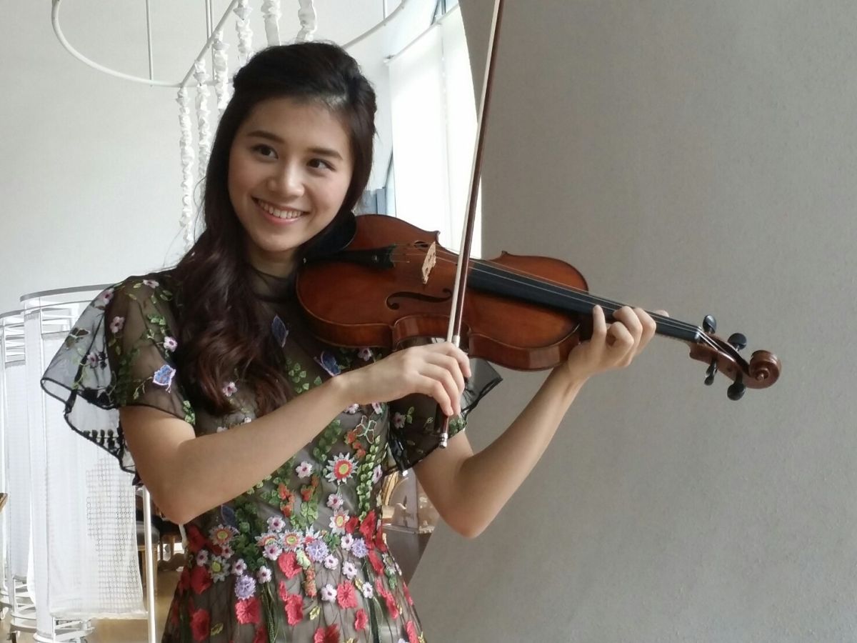 ▲校花小提琴家王馨平，放棄出國深造，毅然留台跨界發展。（圖／記者金武鳳攝 , 2017.11.14）