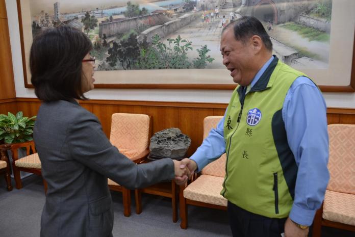 澎湖地方法院新任院長　李淑惠拜會陳光復
