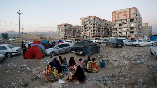 ▲中東兩伊邊界12日發生規模7.3強震，目前造成超過170人罹難，1600人受傷，目前已派遣搜難隊至災區搶救。（圖／翻攝自BBC）