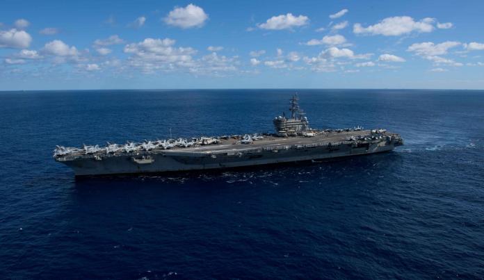 ▲駐防在日本橫須賀基地的美軍航空母艦雷根號。（圖／美國海軍官網）