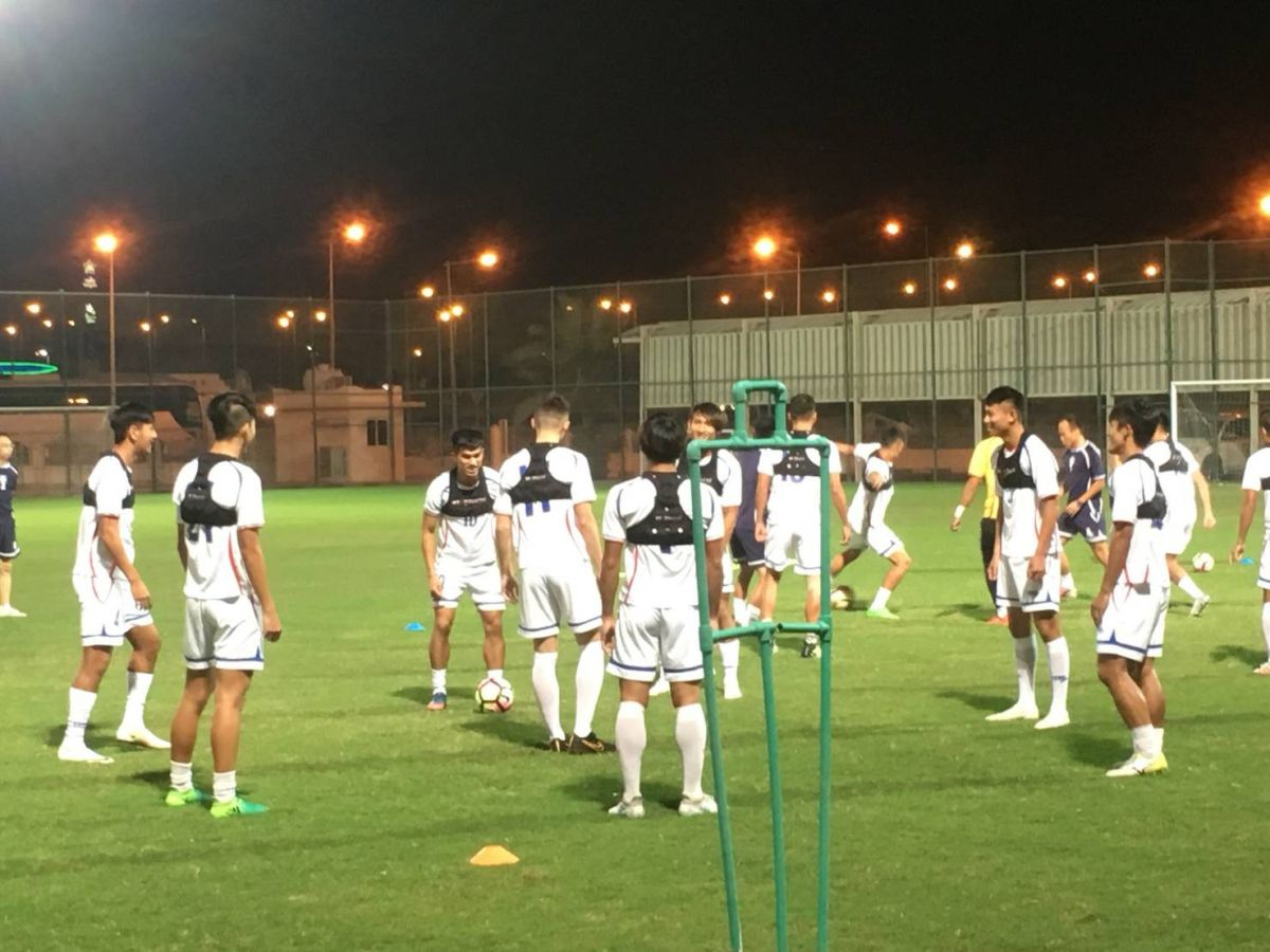 ▲中華男足7日與卡達職業俱樂部Muaither SC進行對抗賽。（圖／中華足球協會提供）