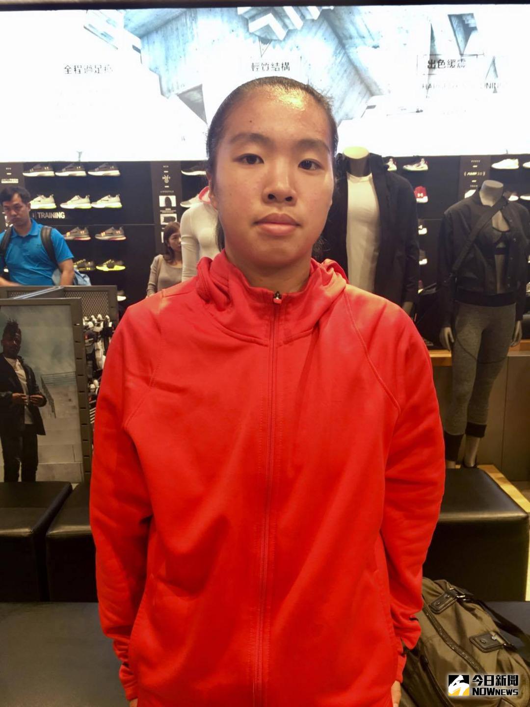 ▲亞青女籃國手永仁高中吳嘉怡。（圖／鍾東穎攝 , 2017.11.03）