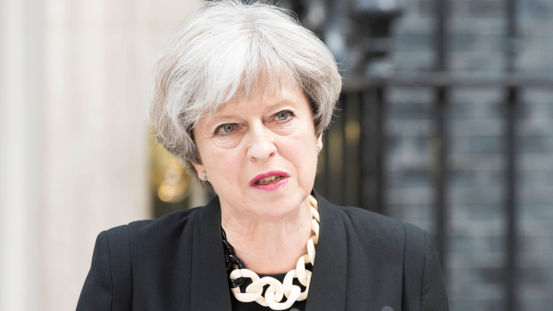 ▲英國脫歐代價高，需處理境內歐盟公民問題，還需支付超過2兆台幣的「分手費」。圖中為英國首相梅伊（Theresa May）。（圖／達志影像／美聯社）