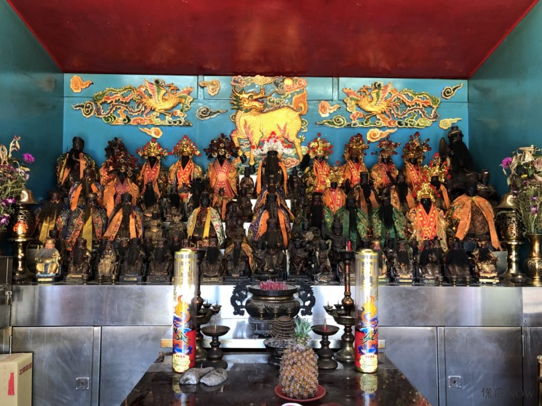 三腳渡天德宮神像。（圖／記者連宜方攝）