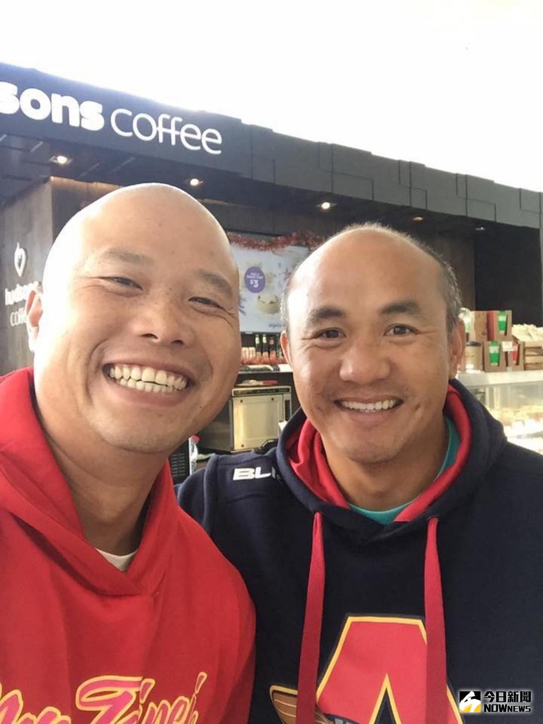 ▲陳冠任、張泰山相見歡。（圖／取自陳冠任紛絲團）