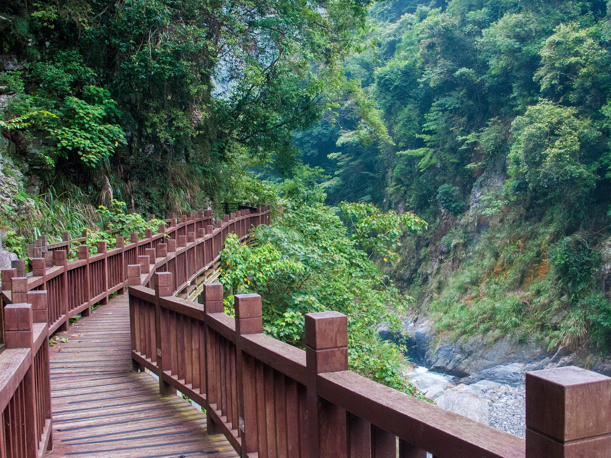 ▲八仙山園區內溪谷景觀壯麗，風光優美，夾岸翠綠的森林，令人心曠神怡。（圖／黃瑞祥攝、東勢林管處提供2017.12.29）