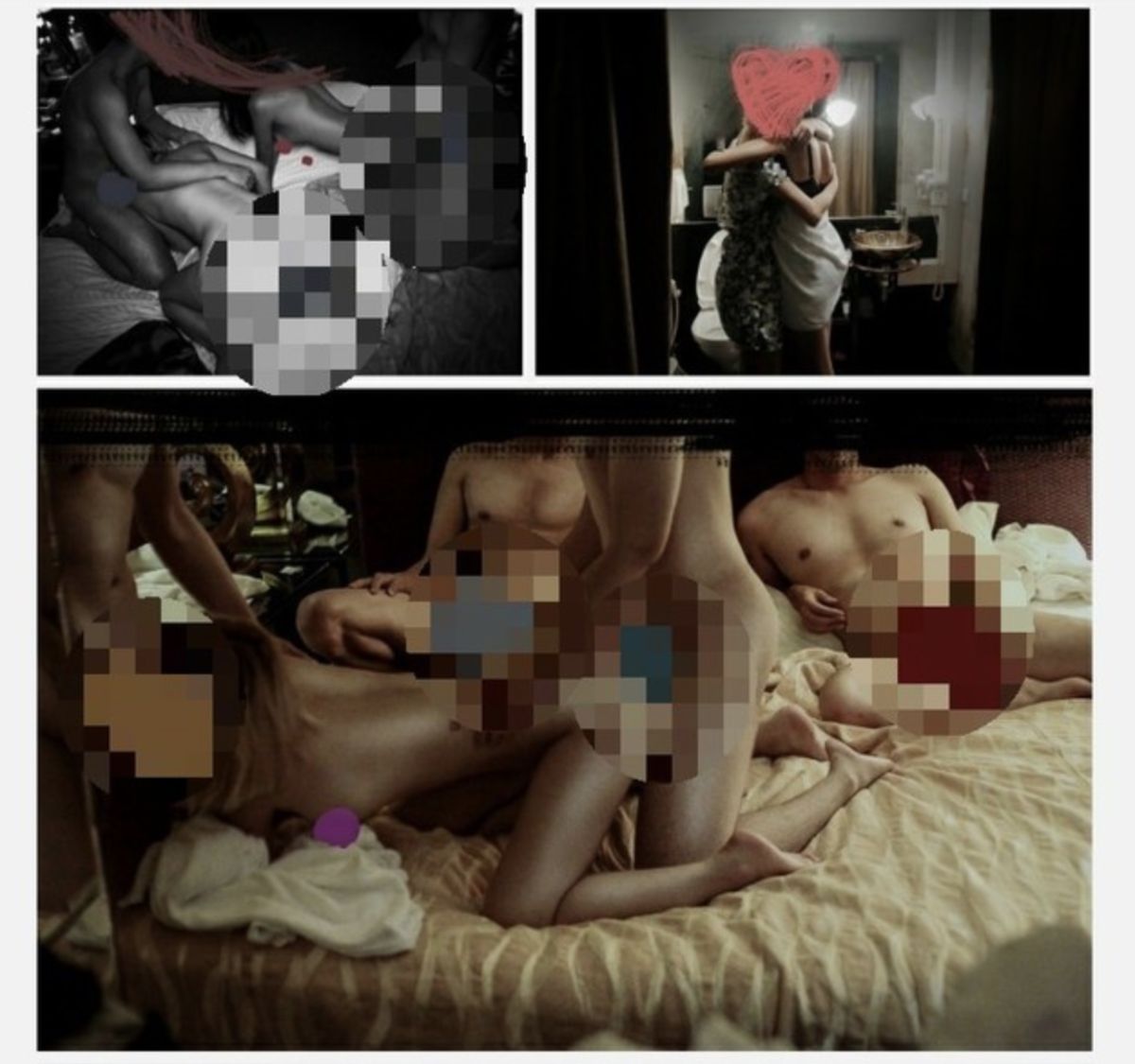 ▲群交攝影師「1女戰4男」全裸性愛照曝光（圖／翻攝自PTT）