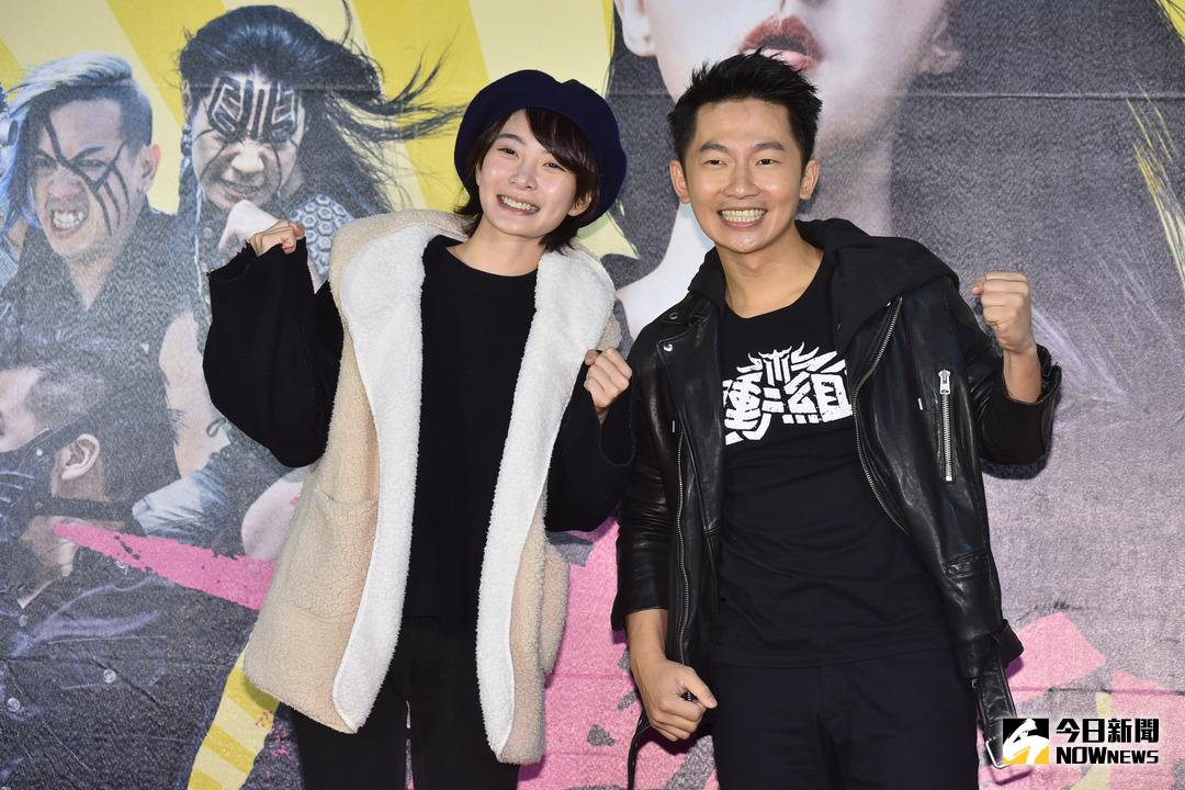 ▲電影《衝組》主演李亦捷、蔡昌憲出席 首映會。（圖／記者林柏年攝 , 2017.12.26）