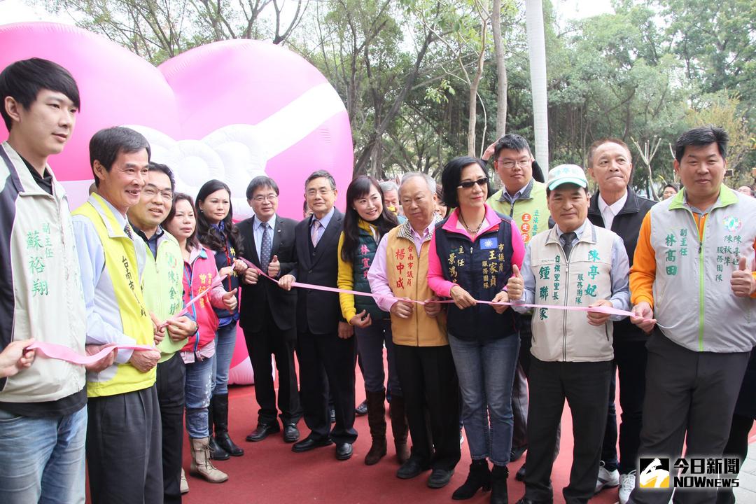 ▲台南市長李孟諺今主持東區平實公園揭幕。（圖／記者黃文博攝，2017.12.25）