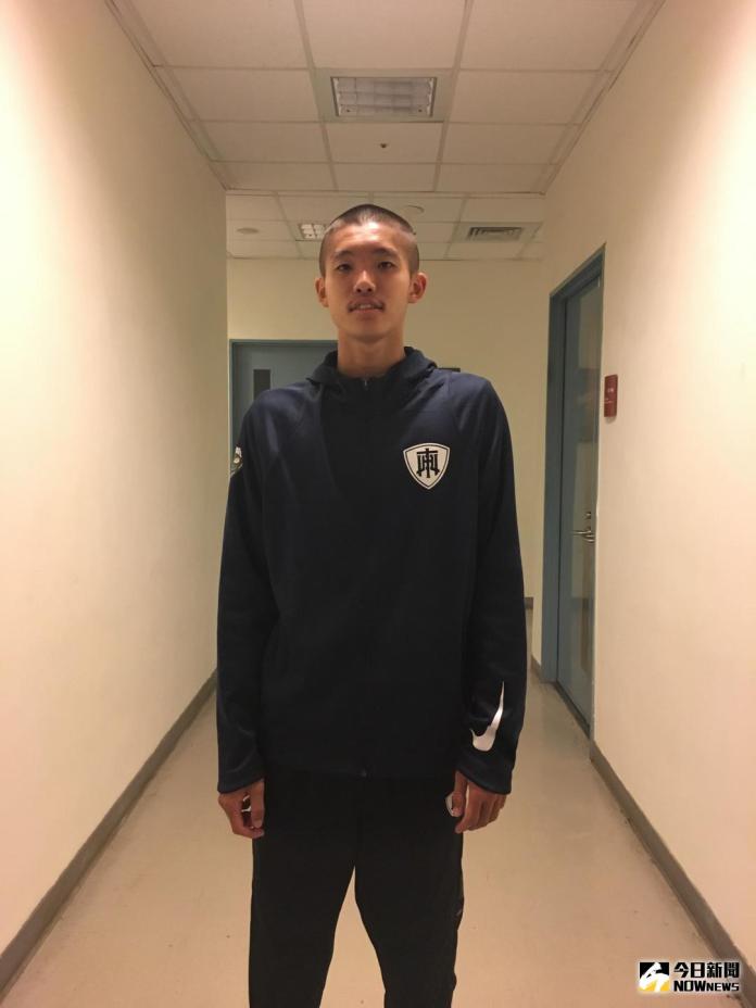 ▲東山高中前鋒董永全（圖／鍾東穎攝 , 2017.12.22）
