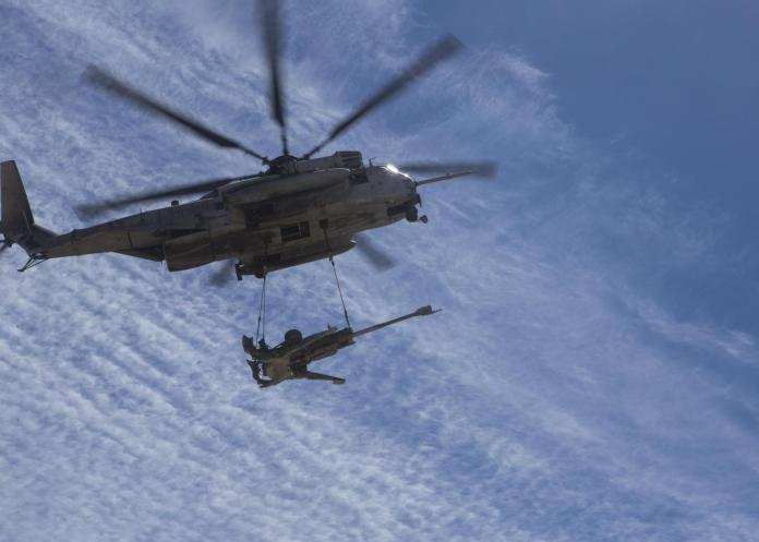 ▲CH-53是美軍現役最大和最重的直升機，主要擔任運輸重型貨物及吊掛重型機具等之任務。（圖／美軍陸戰隊）