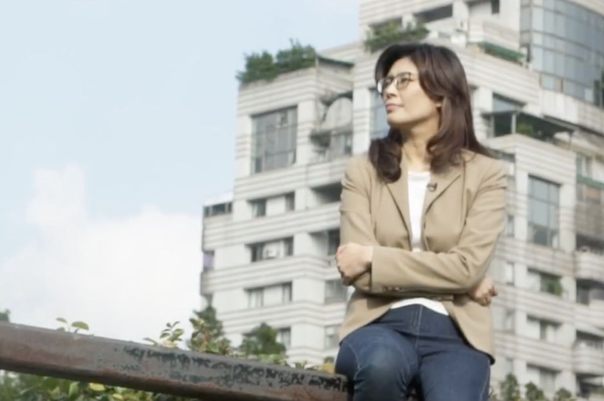 ▲前行政院發言人鄭麗文18日宣布參選台北市長。（圖／鄭麗文參選影片臉書）