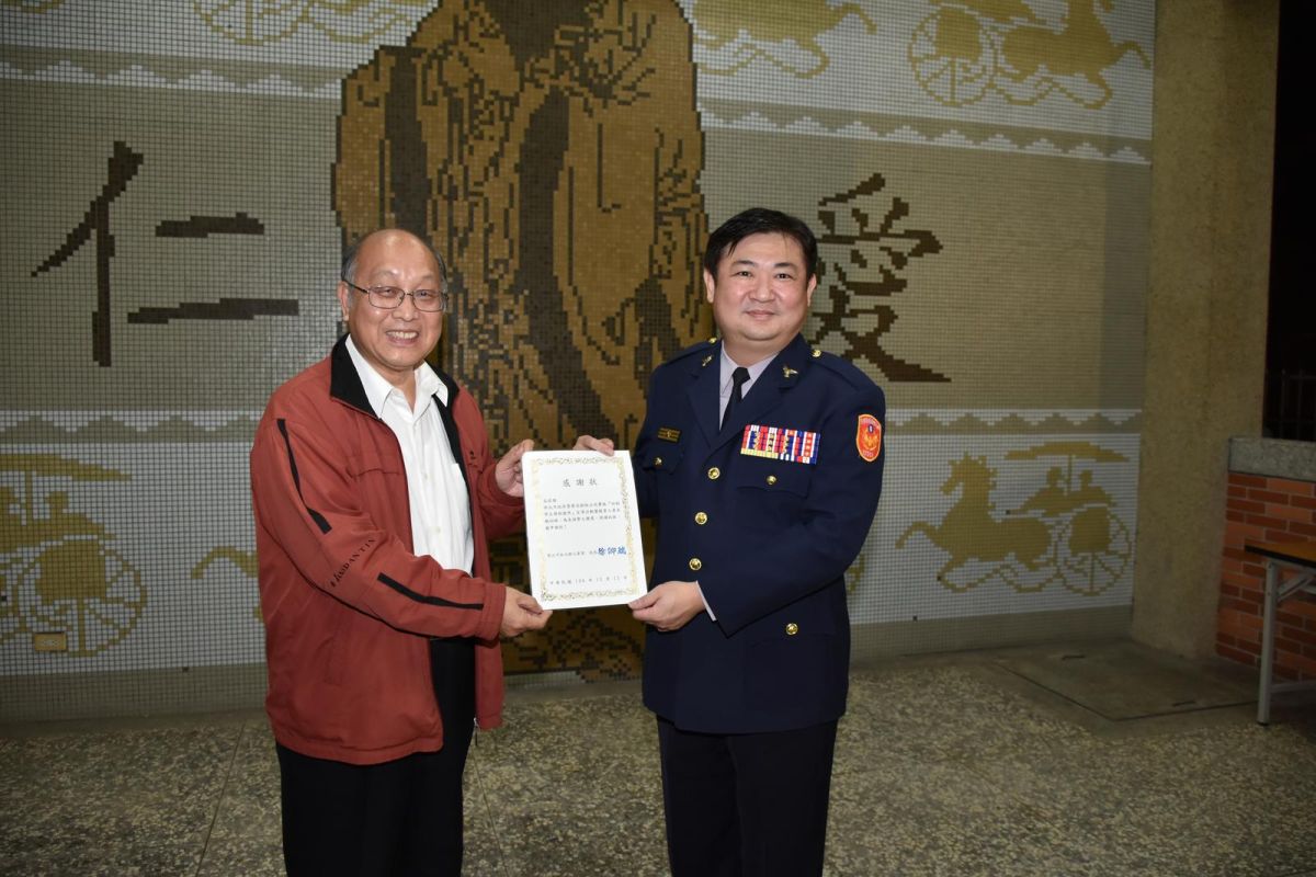 ▲樹林家商反毒教育扎根，樹林分局長林武宏親自帶隊到校開講。（圖／樹林分局提供）