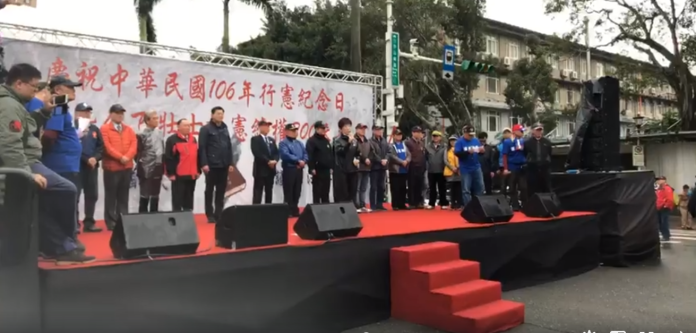 ▲國民黨前主席洪秀柱聲援八百壯士活動。（圖／取自洪秀柱臉書）