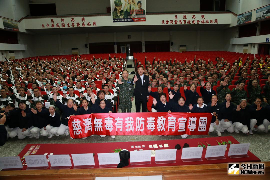 ▲慈濟基金會於成功嶺舉辦慈濟人文防毒生命教育宣導。（圖／記者陳雅芳攝，2017.12.16）