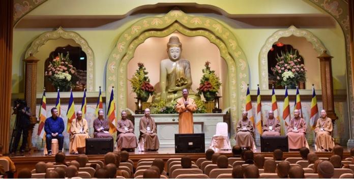 ▲中華人間佛教聯合總會於12月12日、13日，在佛光山如來殿大會堂舉辦人間佛教發展研討會。（圖／佛光山人間社‪提供‬）