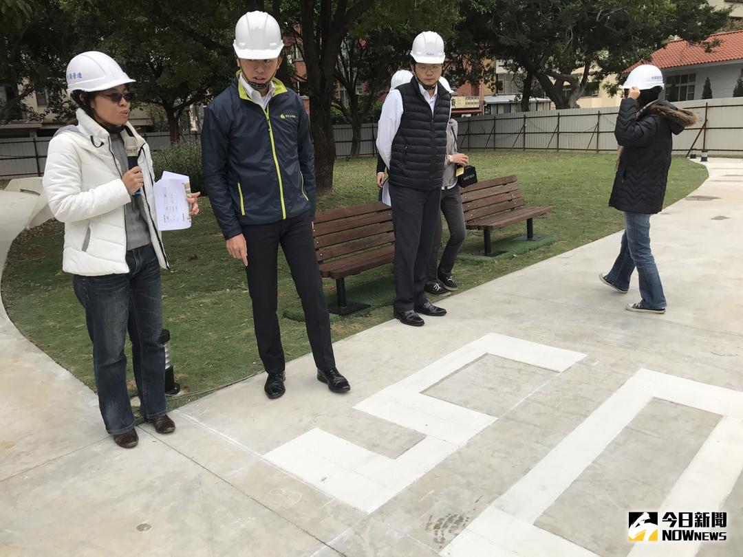 ▲林智堅打造東大飛行公園，仿空軍跑道設計將成親子景點。（圖／陳志偉攝，2017.12.06）