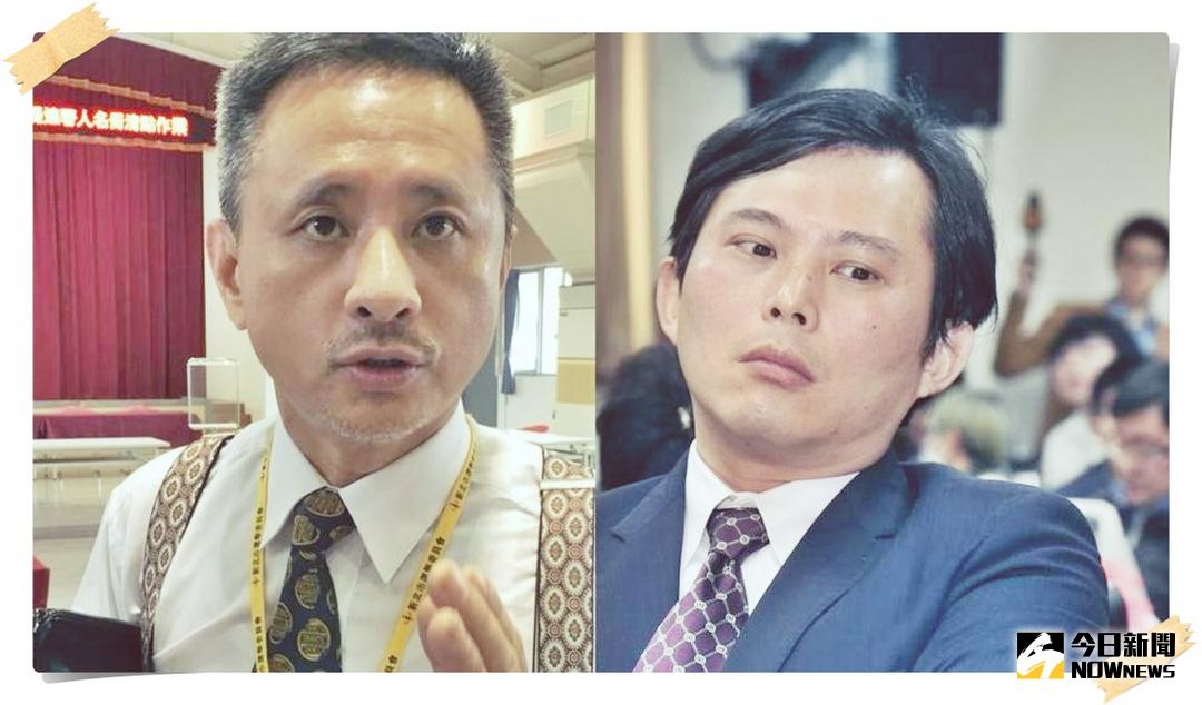 ▲時代力量立委黃國昌（右），與安定力量聯盟主席孫繼正（左）6日於電視說明會正面交鋒。（合成照／NOWnews）