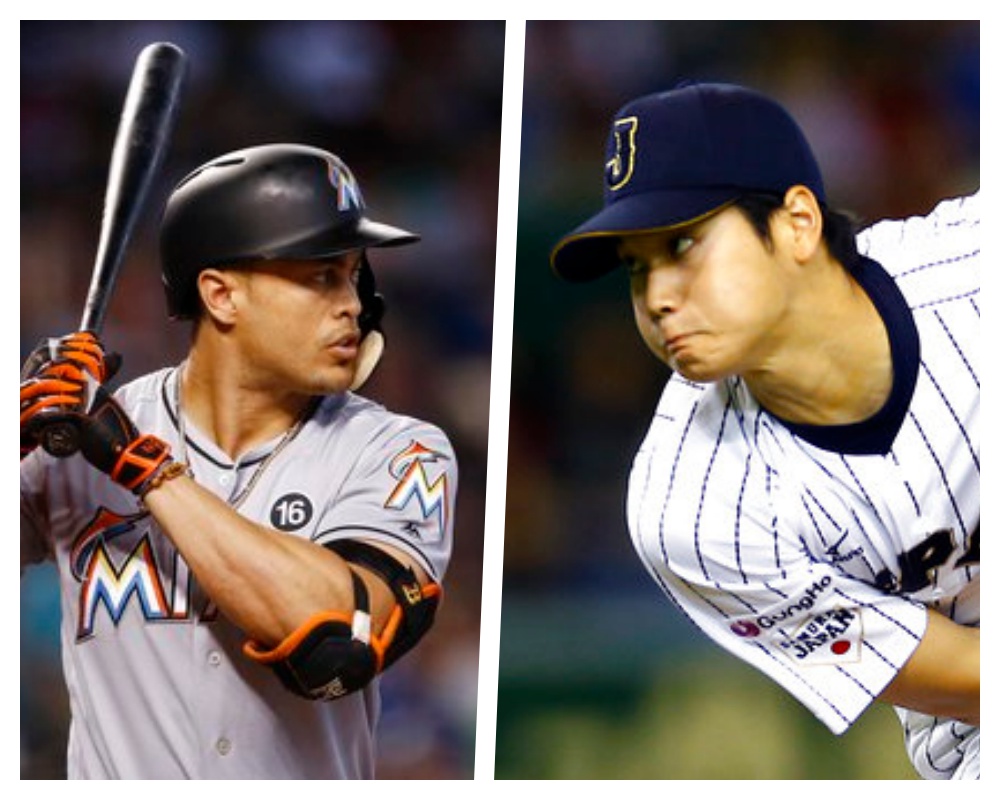 ▲大谷翔平、Giancarlo Stanton有望同隊嗎？（圖／美聯社資料照／達志影像）