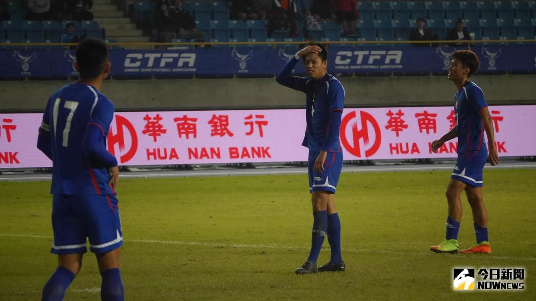 ▲陳庭揚扮中華隊福星。（圖／吳政紘攝）