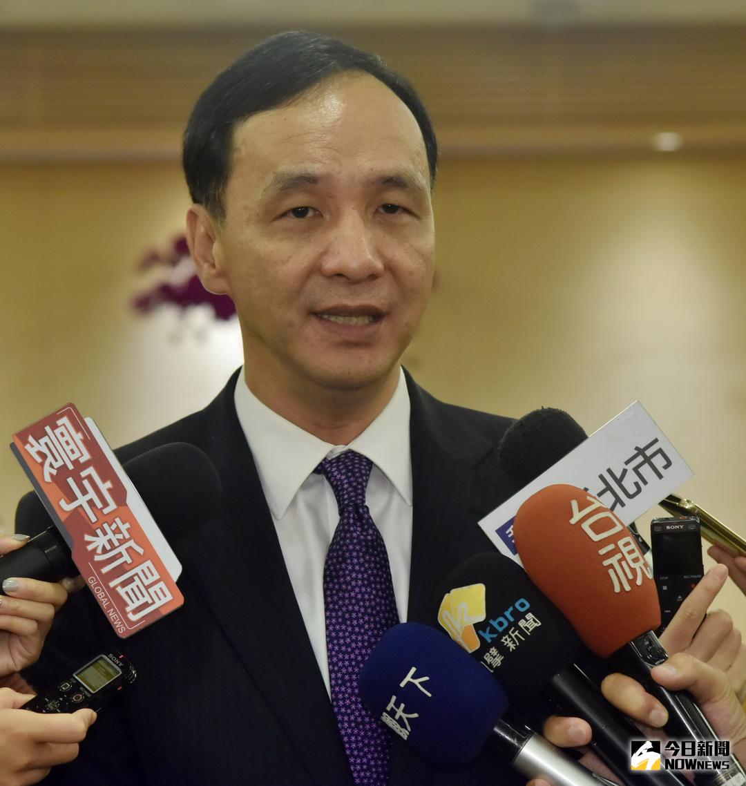 ▲新北市長朱立倫今（1）日認為，這是民進黨分化、離間國民黨的招數，這不是執政黨該有的風範！（圖／記者陳志仁攝，2017.12.01）