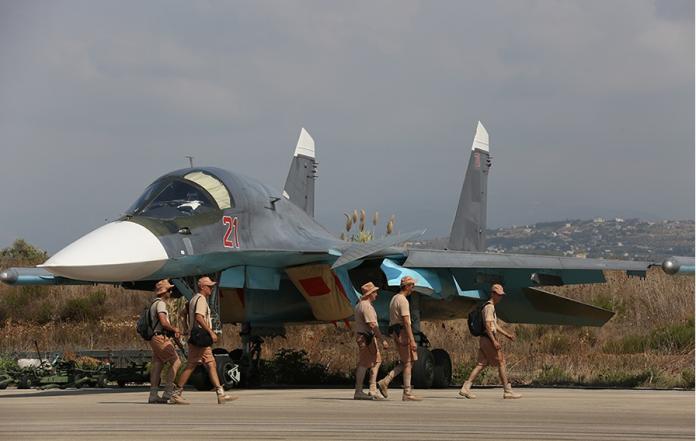 ▲俄羅斯派出Su-34攻擊機空襲敘利亞伊斯蘭國。（圖／俄羅斯國防部）