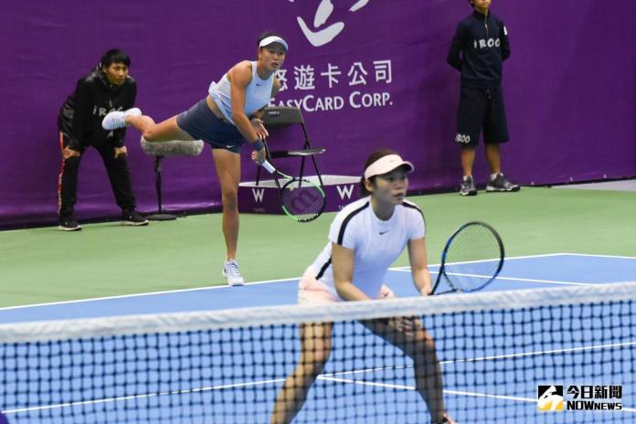 ▲2018 WTA台灣公開賽，女子雙打張凱貞、莊佳容晉級8強。（圖／記者陳明安攝，2018.01.31）