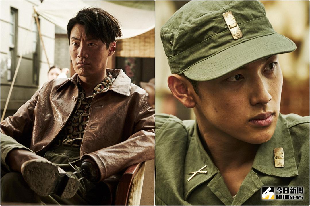 ▲李熙俊（左）拍電影拍到頭破掉。（圖／華聯國際 , 2018.1.31）