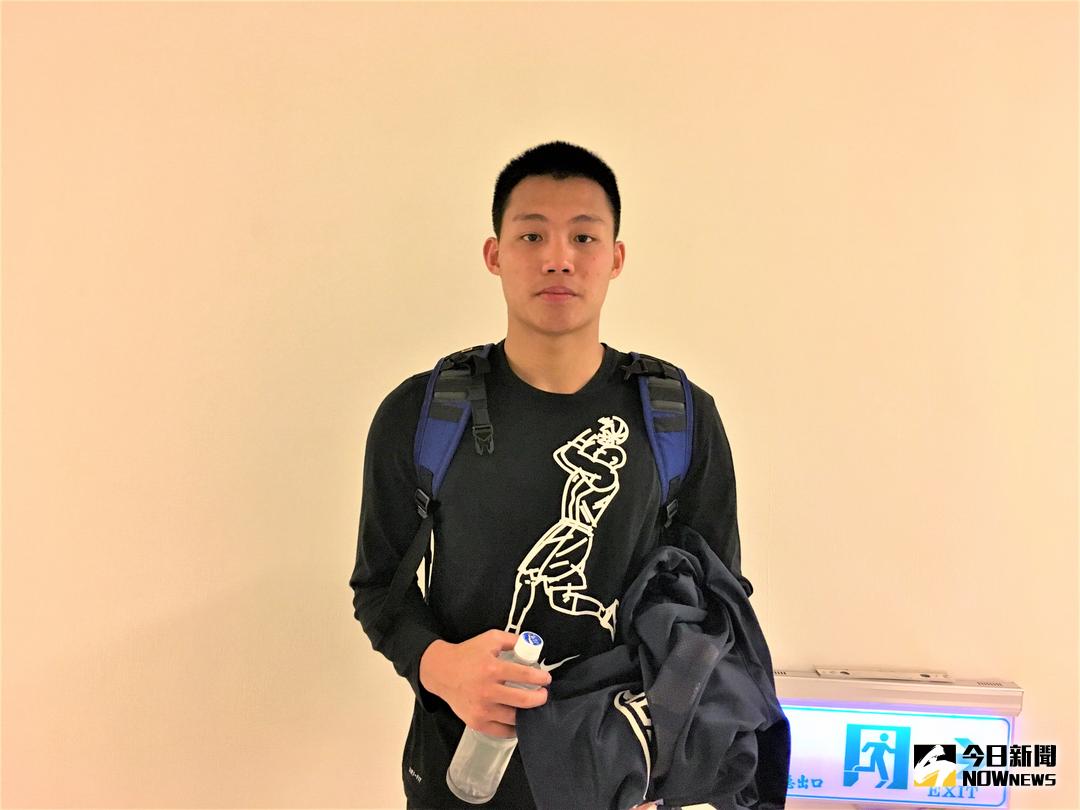 ▲能仁家商後衛高承恩（圖／鍾東穎攝 , 2017.12.19）