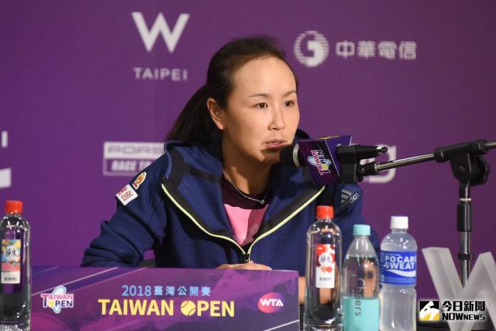 ▲ 彭帥出席WTA台灣公開賽。（圖／記者陳明安攝，2018.01.30）