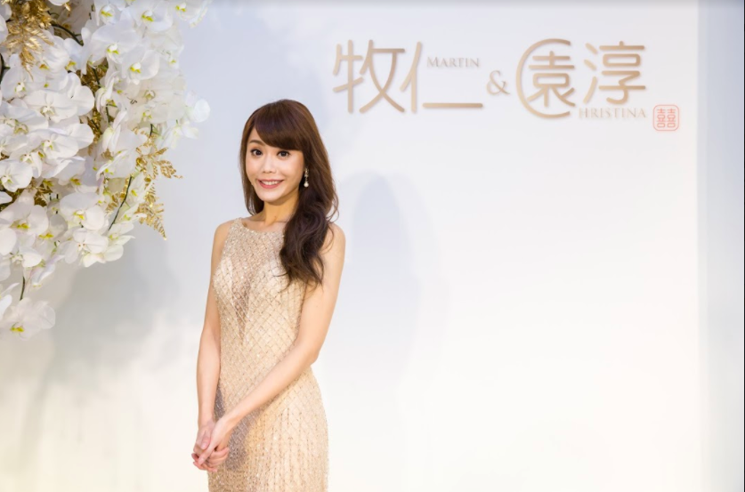 ▲陳園淳穿著訂製婚紗。（圖／LinLi提供，2018.01.29）