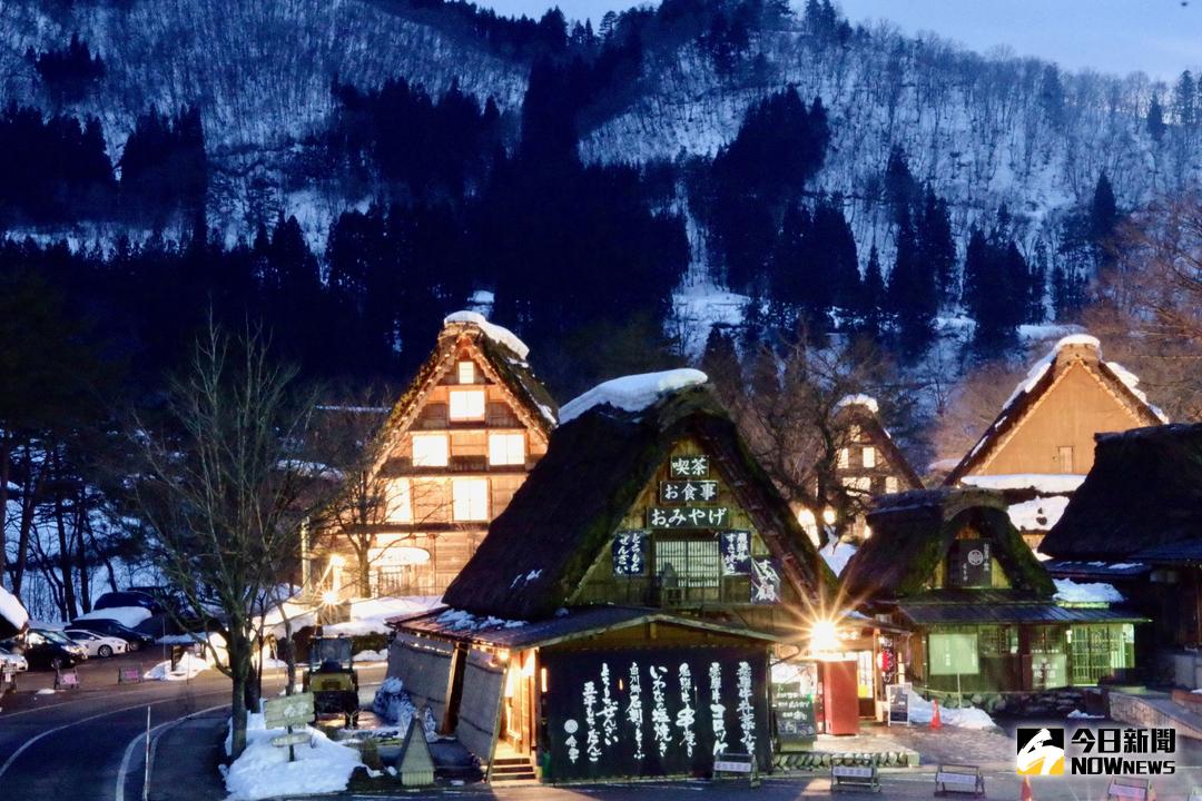 ▲走一趟冬季的合掌村，就算不點燈一樣美得令人著迷。（圖／記者陳致宇攝 ）