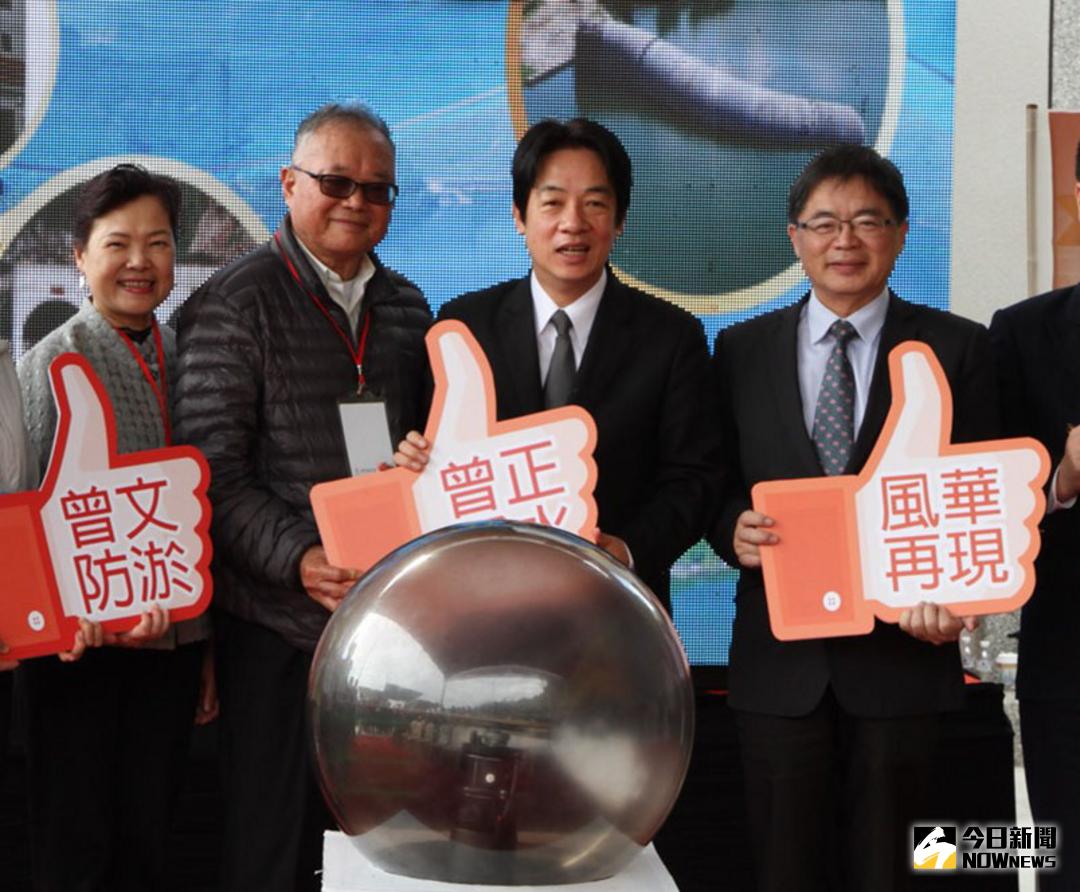 ▲賴清德今天在多位官員陪同下啟用曾文防淤隧道。（圖／記者黃文博攝，2018.01.28）