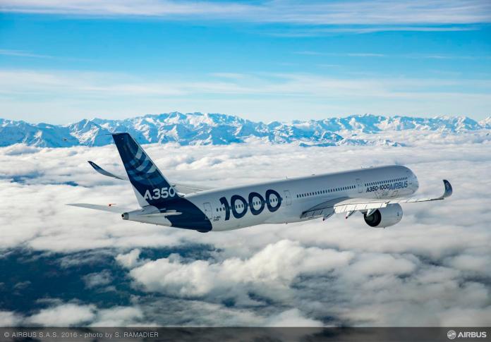 ▲空中巴士最新 A350-1000 原型機預計 1 月 31 日傍晚抵達台灣（圖／AIRBUS）