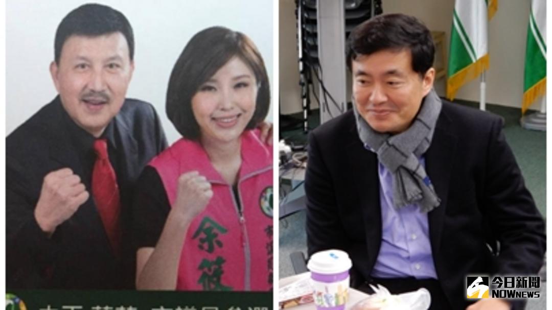 ▲民進黨祕書長洪耀福25日表示，這證明余天是個好爸爸，而且是一個「膀胱不強」的好爸爸。（合成圖／NOWnews資料照）