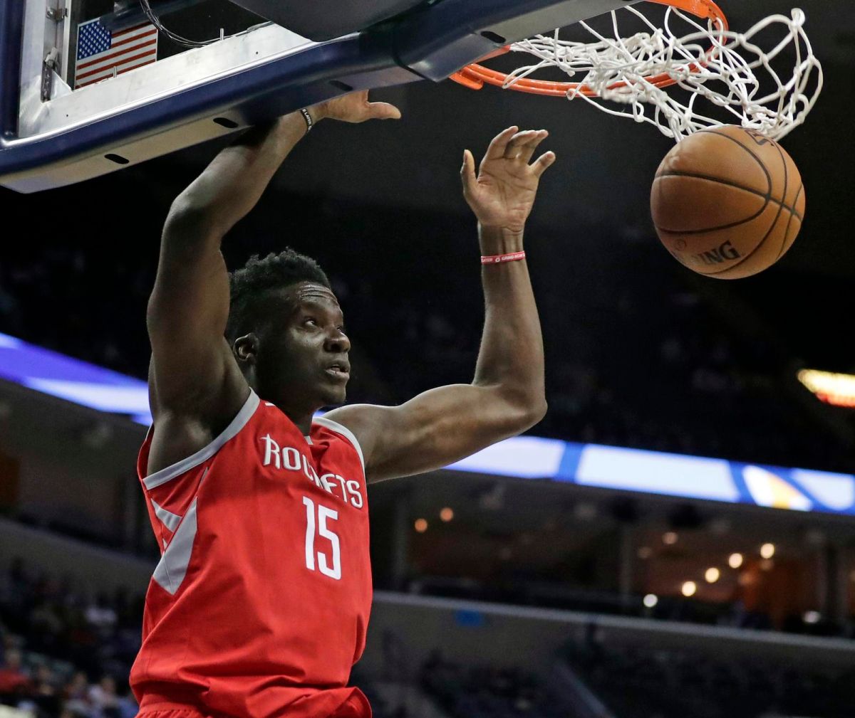 ▲火箭中鋒Clint Capela。（圖／美聯社／達志影像）