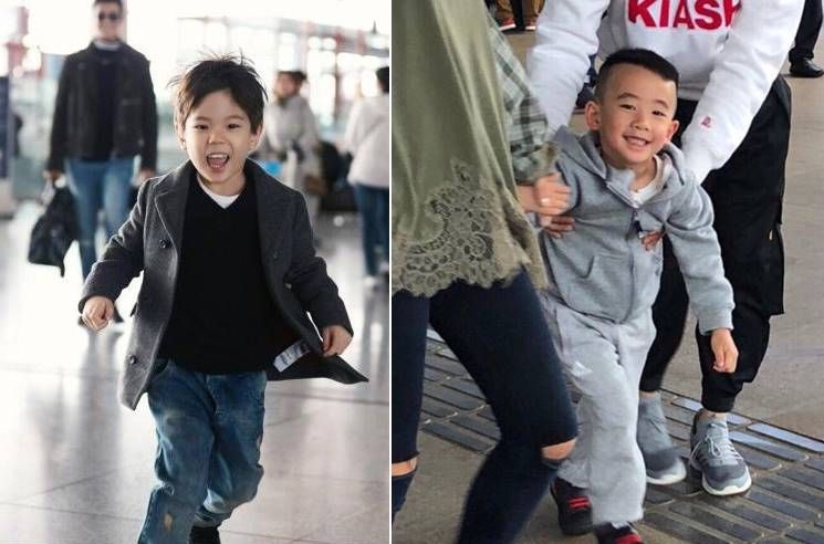 ▲嗯哼（左）和Jasper都長大許多。（圖／翻攝新浪微博，2018.01.21）