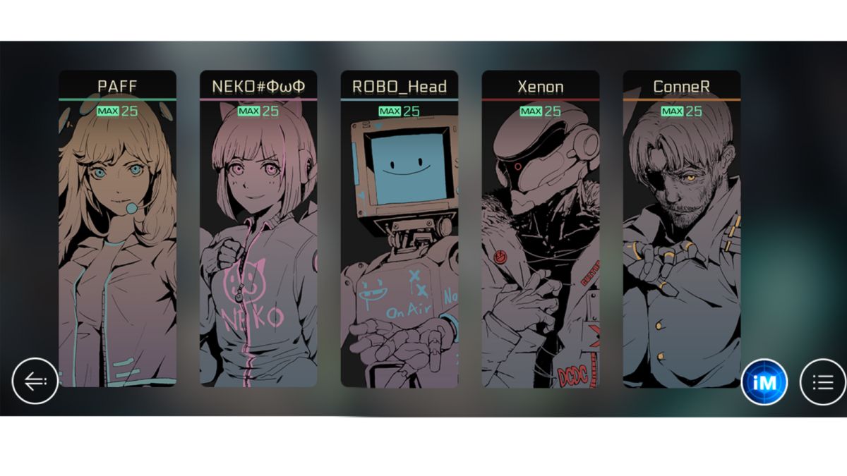 ▲《Cytus II》共有5位角色可以選擇，風格也都不一樣。（圖／雷亞遊戲提供）