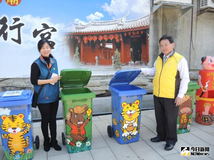 地方萬花筒》影／Ｑ版垃圾桶　營造宮廟清淨優質環境
