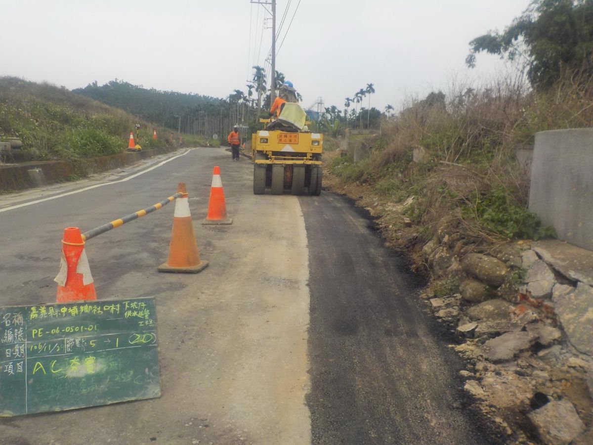 ▲下坑仔自來水延管工程目前均已埋設完成。（圖／記者郭政隆翻拍）