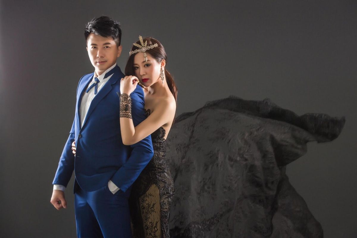 ▲文汶（右）和吳皓昇傳出喜訊。（圖／民視提供 , 2018.1.10）