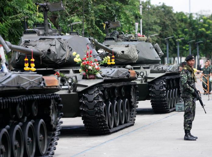 ▲M41輕型戰車過去經常在泰國政變中出現，未來將由中國大陸製VT-4戰車取代。（圖／達志影像／美聯社）