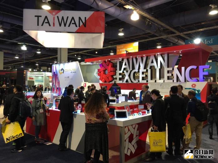 ▲去年CES展，貿協台灣精品展區吸引大批買主參觀。（圖／貿協提供）