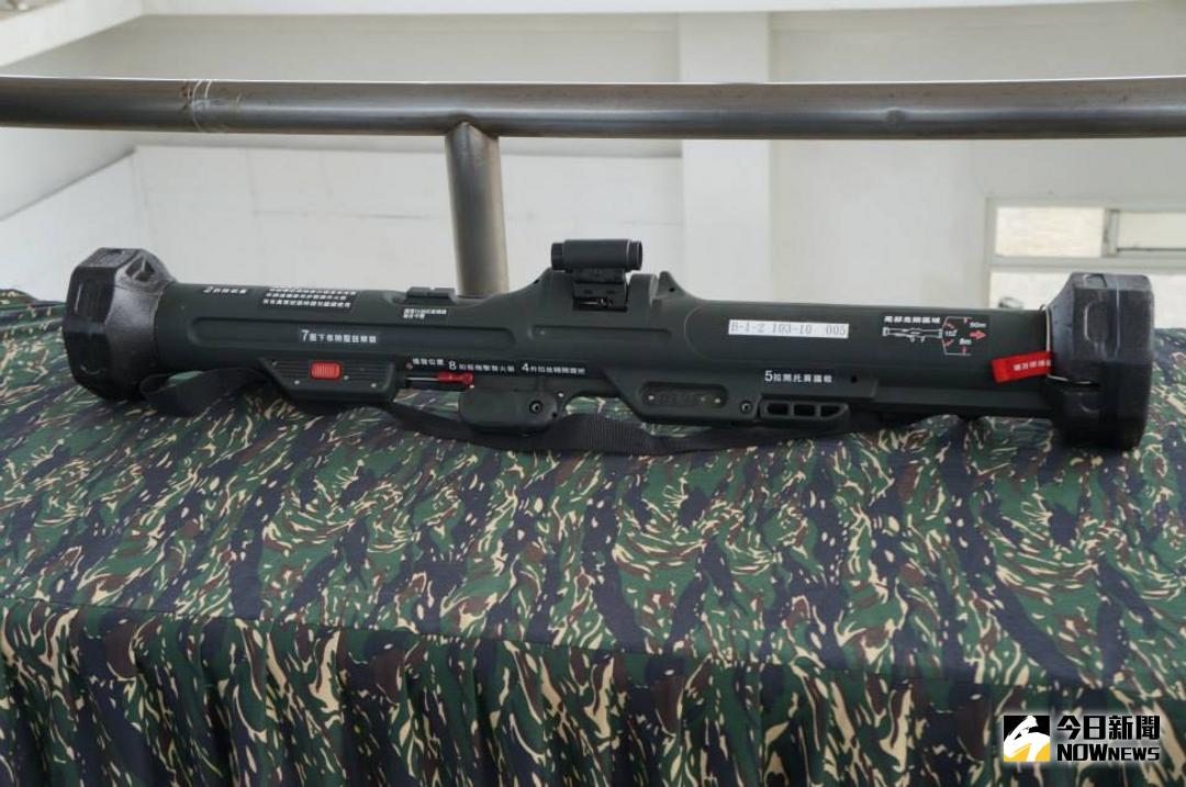 ▲中科院研發的紅隼火箭彈。（圖／記者呂炯昌攝 ）