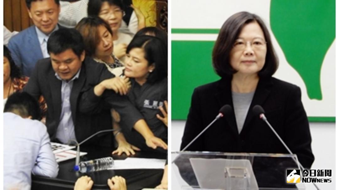 ▲蔡英文總統與立法院民進黨團達成共識，由蔡英文推動企業加薪，民進黨團負責通過勞基法修正案。（圖／NOWnews資料照合成）