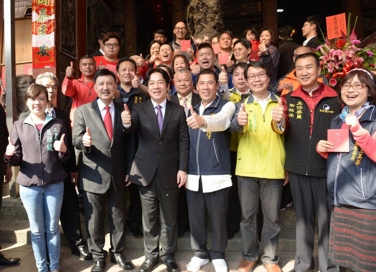 ▲行政院長賴清德新年期間馬不停蹄在全台各處參拜。（圖／行政院提供）