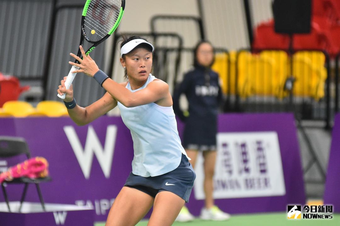 ▲WTA台灣公開賽　張凱貞 。（圖／記者林柏年攝 , 2018.1.29）