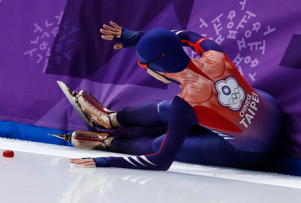 ▲代表台灣出賽北京冬奧的競速滑冰選手黃郁婷，因為在練習影片中穿上中國代表隊制服而引起爭議。資料照。（圖／美聯社／達志影像）