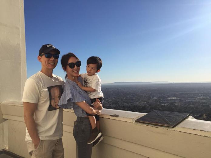 ▲隋棠（中）與Tony（左）感情甜蜜。（圖／翻攝自臉書 , 2018.2.8）