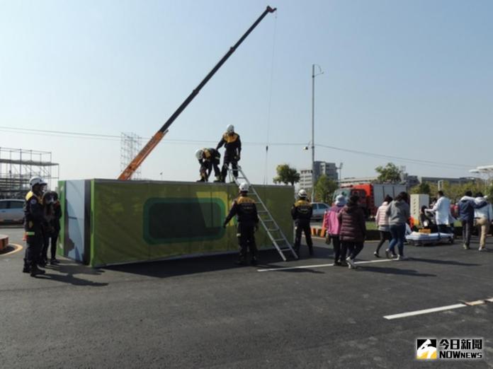 臺灣燈會演練防災應變　過程精彩逼真
